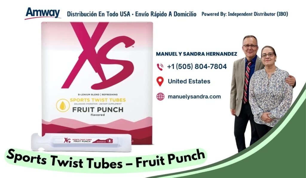 Amway Distri bucion En Tod o U SA · Envio Rapido A Domicilio Powered By: I ndependent Distributor （I BO） MANUEL Y SANDRA HERNANDEZ +1 （505) 804-7804 United Estates B -LENIUM BLEND | REFRESHING manuelysandra.com SPORTS TWIST TUBES SA L AMCED MT DROATAO N - DE TARF SUAP PLEMENT FRUIT PUNCH flavored FRUIT PUNCH 0 Sports Twist Tubes - Fruit Punch